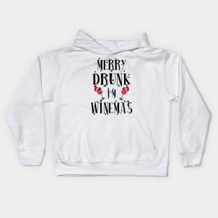 Merry Winemas. Kids Hoodie